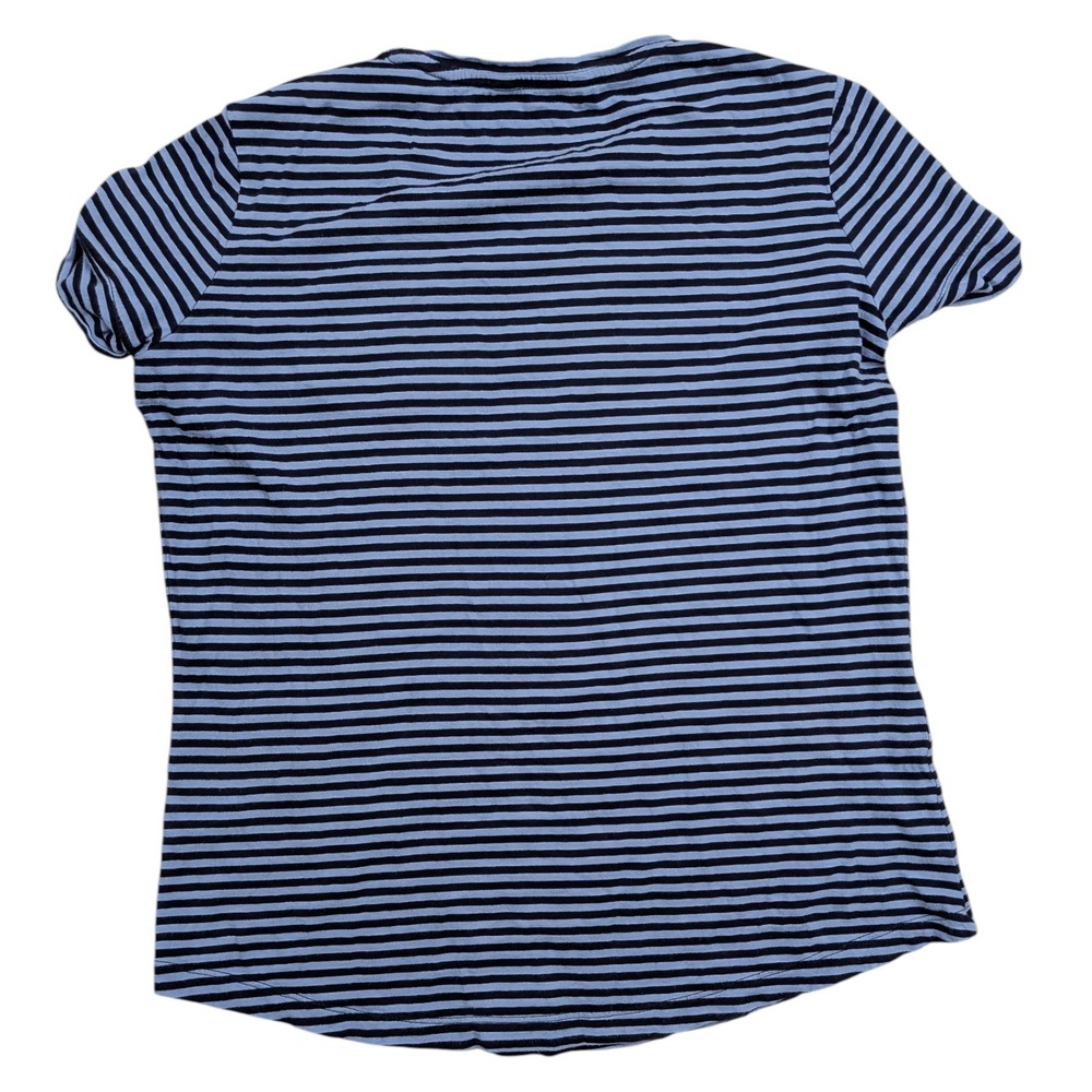 Lauren Ralph Lauren LRL Striped Crew Neck Shirt Top Women Small Blue Y2K Preppy - Picture 7 of 8